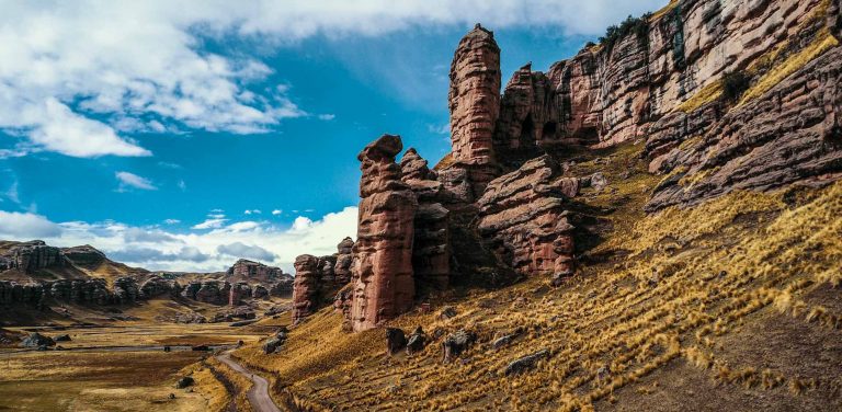 Tinajani canyon in the route between Cusco and Puno