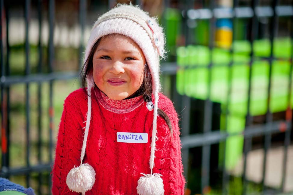 Girl waiting for Santa Claus at the main square of Tanta