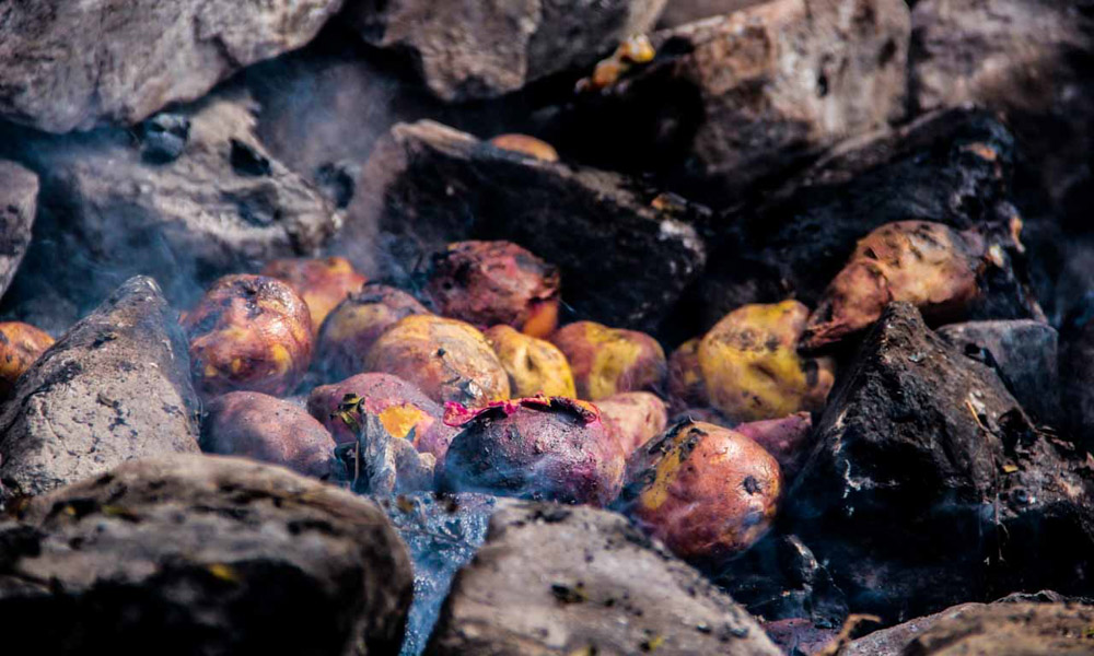 Peru Potato dish Pachamanca