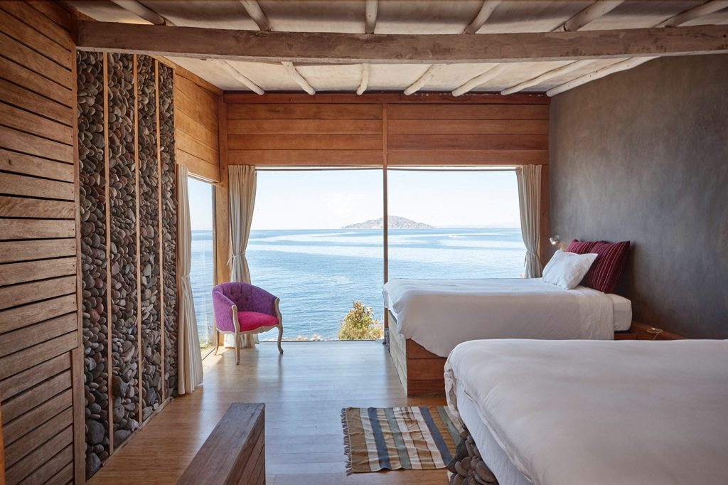 Room at the Amantica Lodge, Amantani - Lake Titicaca